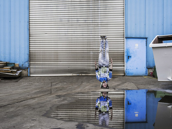 Photograph Walter Fogel Upside Down on One Eyeland