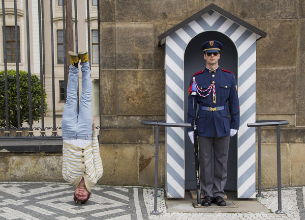 Photograph Walter Fogel Upside Down on One Eyeland