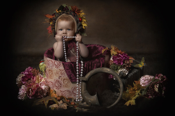 Photograph Carola Kayen Mouthaan Old Fashion Baby Girl on One Eyeland