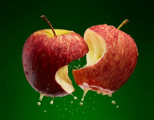 Photograph Ray Massey Kissing Apples on One Eyeland