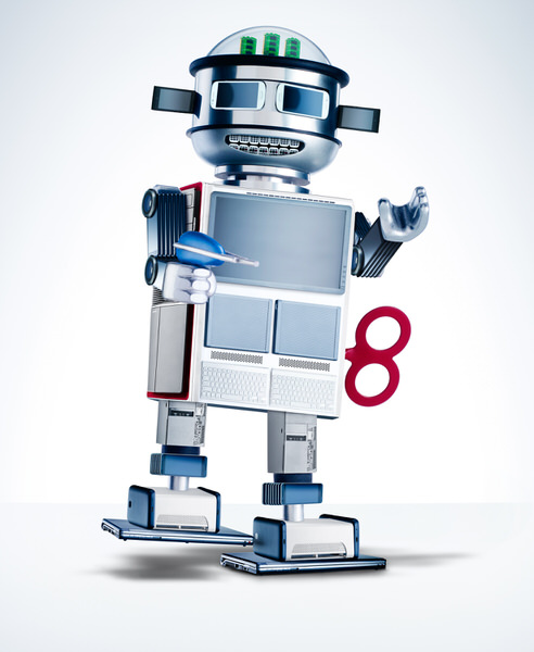 Photograph Ray Massey Robot on One Eyeland