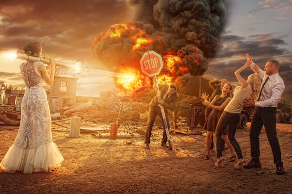 Photograph Bojan Dzodan First Marriage Fight on One Eyeland