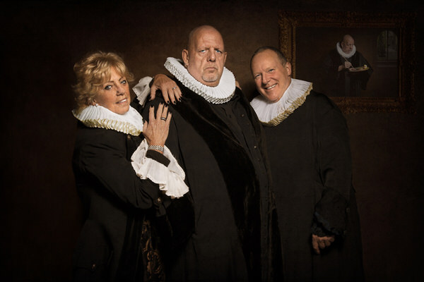 Photograph Carola Kayen Mouthaan Three Members Of A Dutch Radio Show on One Eyeland