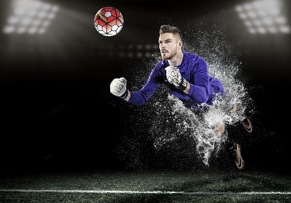 Photograph Barry Makariou Jack Butland Nike on One Eyeland