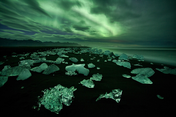 Photograph Peter Svoboda Green Diamonds On The Bach on One Eyeland