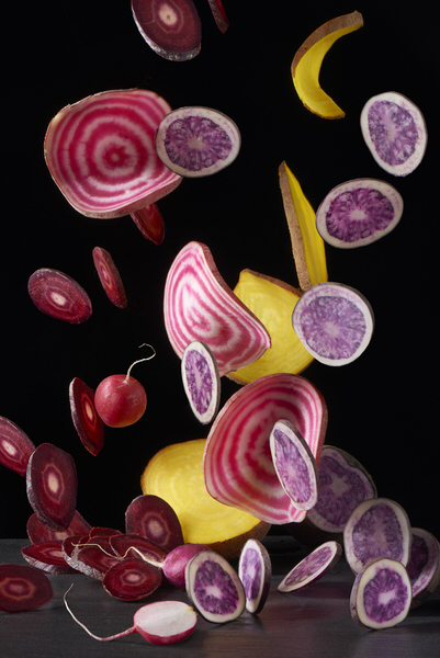 Photograph Sue Atkinson Root Veg on One Eyeland