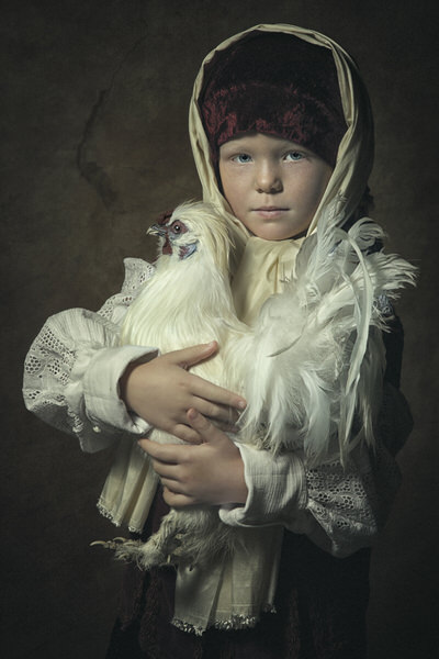Photograph Carola Kayen Mouthaan Farm Girl on One Eyeland