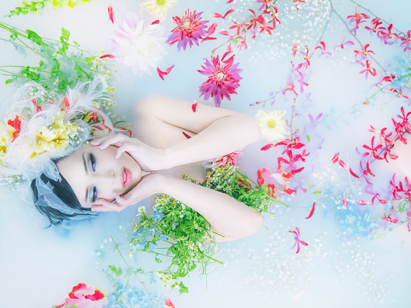 Photograph Haseo Hasegawa Flower Mermaid 3 on One Eyeland