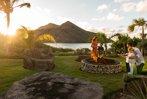 Photograph Kevin Steele Christophe Harbour Sunset Firepit on One Eyeland