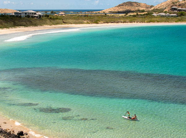 Photograph Kevin Steele Christophe Harbour Paddling on One Eyeland