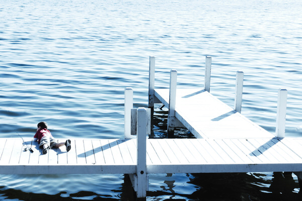 Photograph Andy Goodwin Fishing Boy on One Eyeland