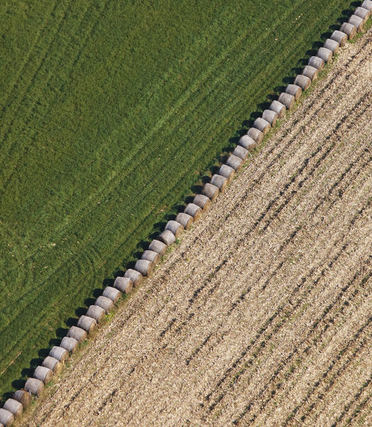 Photograph Larry Hamill Hay Bales on One Eyeland