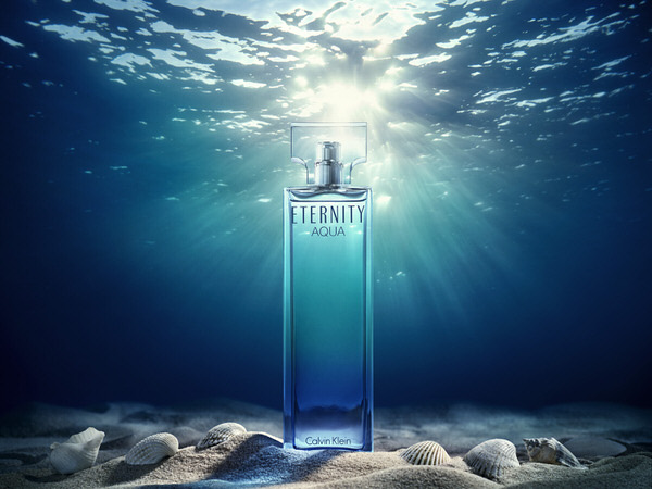 Photograph Mark Mawson Calvin Klein Eternity Aqua on One Eyeland
