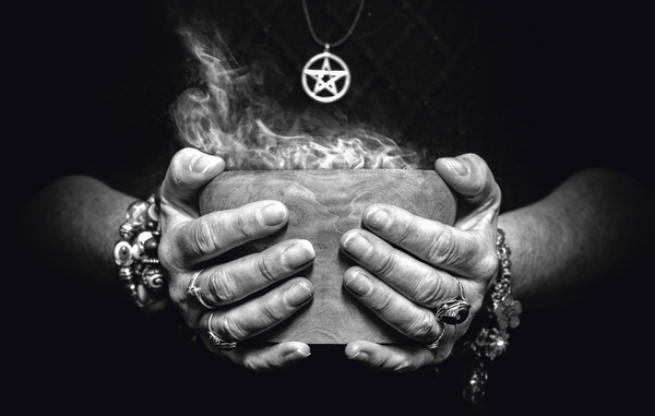 Photograph Tim Booth Amanda Brake Witch on One Eyeland