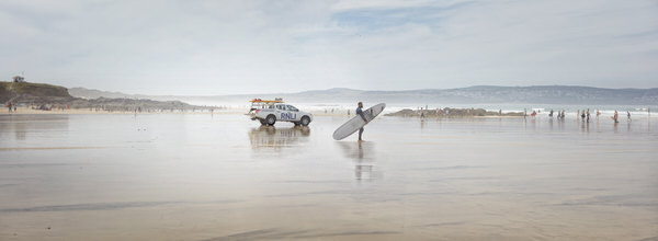 Photograph Chris Frazer Smith Rnli Life Guard on One Eyeland