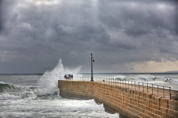 Photograph Chris Frazer Smith Porthleven Storm on One Eyeland