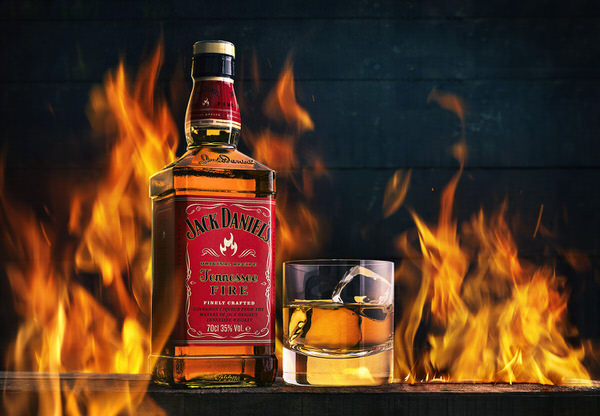 Photograph Mark Mawson Jack Daniels Fire on One Eyeland