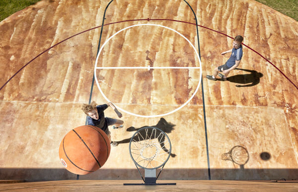 Photograph Chris Frazer Smith Shooting Hoops Spain on One Eyeland