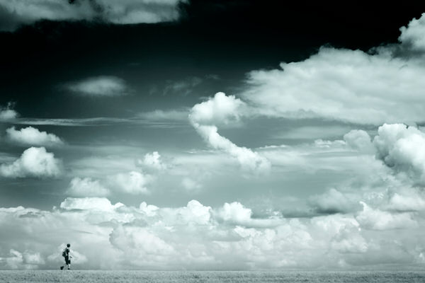Photograph Marinus Wieten Walking on One Eyeland