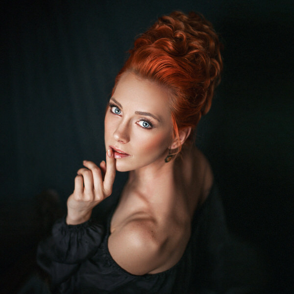 Photograph Tatsiana Tsyhanova Portrait In Dark on One Eyeland