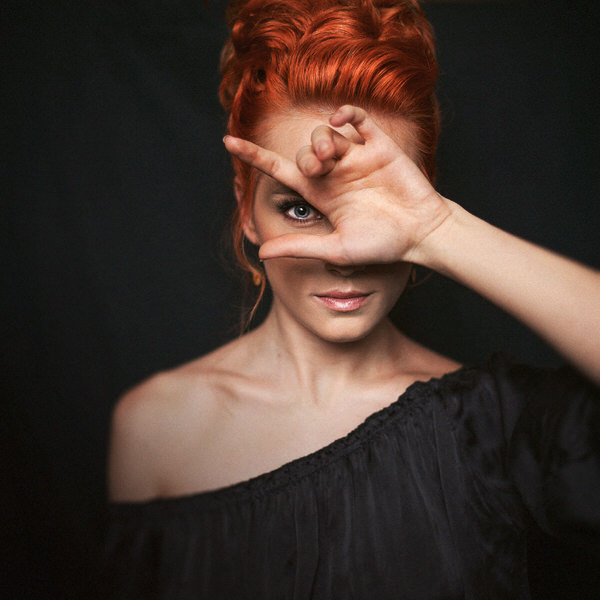 Photograph Tatsiana Tsyhanova Portrait In Dark on One Eyeland