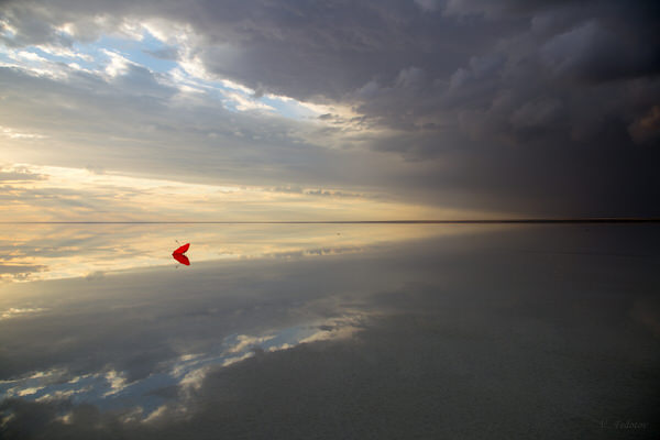 Photograph Vadim Fedotov Gone With The Wind Or The Lake Of Lost Umbrellas on One Eyeland