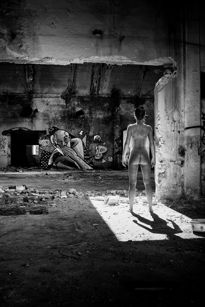 Photograph Norbert Wawrzyniak Woman In Abandoned Porcelain Factory on One Eyeland