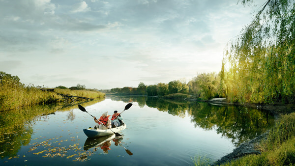 Photograph Marcel Jansen Autumn Kayaking Selfpromo on One Eyeland