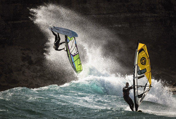 Photograph Ben Welsh Windsurfing Tarifa on One Eyeland
