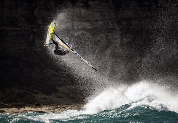 Photograph Ben Welsh Airborne on One Eyeland
