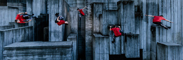 Photograph Patrick Bennett Parkour on One Eyeland