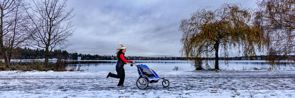 Photograph Patrick Bennett Stroller Runner on One Eyeland