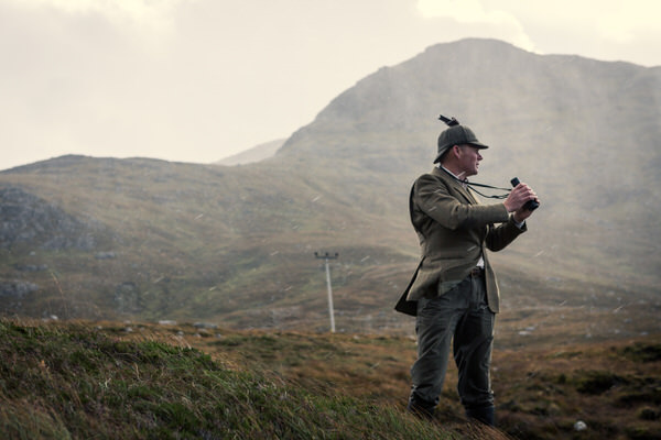 Photograph Laurence Winram Gamekeeper On Isle Of Harris on One Eyeland