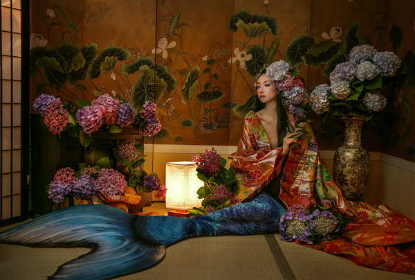 Photograph Haseo Hasegawa Hydrangea Mermaid on One Eyeland