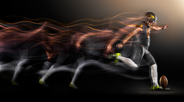 Photograph Blair Bunting Football A Study In Motion on One Eyeland