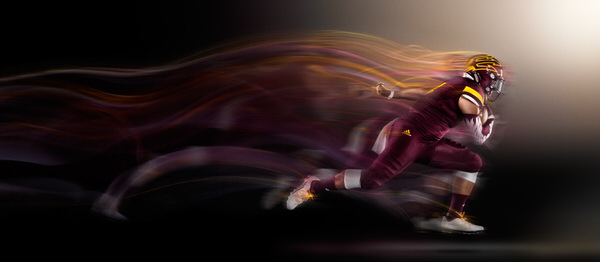 Photograph Blair Bunting Football 2 Study In Motion on One Eyeland