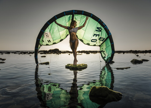 Photograph Ben Welsh Woman And Kite on One Eyeland