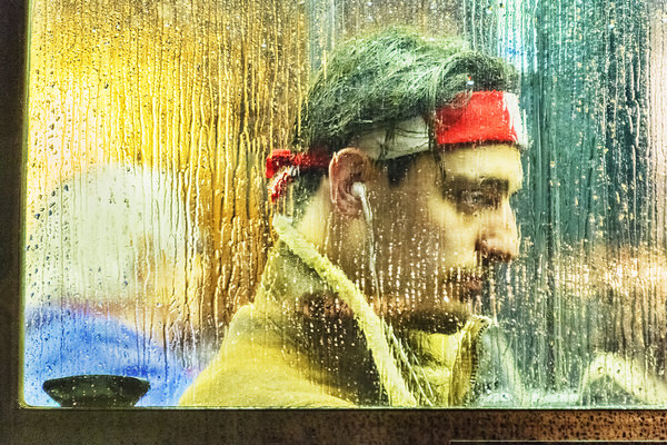 Photograph Mitchell Funk Man In The Bus Window on One Eyeland