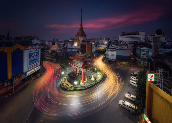 Photograph Antonio Prado Perez Bangkok Lights on One Eyeland