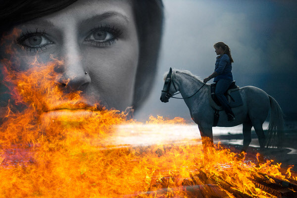 Photograph Jim Erickson Fiery Horse on One Eyeland