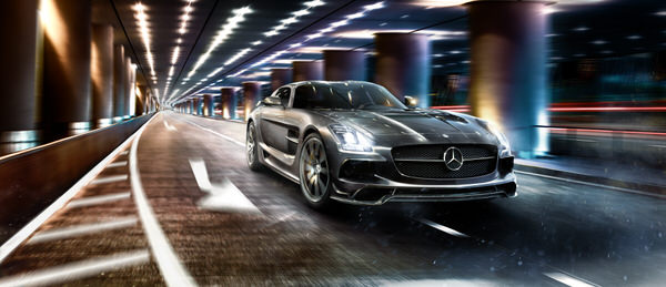Photograph We Shoot It Mercedes Benz Sls Cgi on One Eyeland