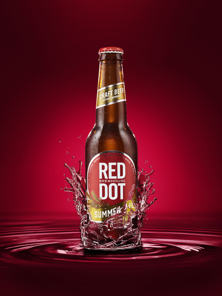 Photograph Kristian Gehradte Red Dot Splash on One Eyeland