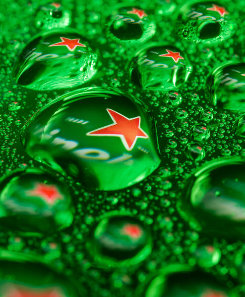 Photograph Jonathan Knowles Heineken Droplets on One Eyeland