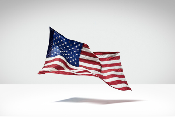 Photograph Toby Pederson American Flag on One Eyeland