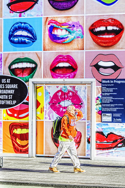 Photograph Mitchell Funk Lip Wall on One Eyeland