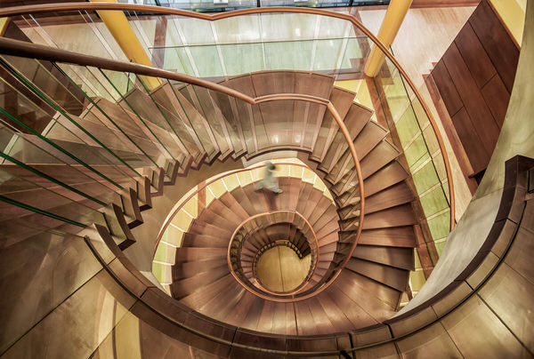 Photograph Vicente Moraga Going Down The Stairs on One Eyeland