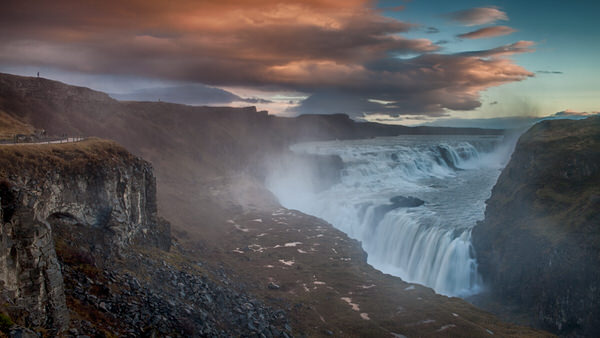 Photograph Peter Svoboda Morning Moments At Gullfoss on One Eyeland