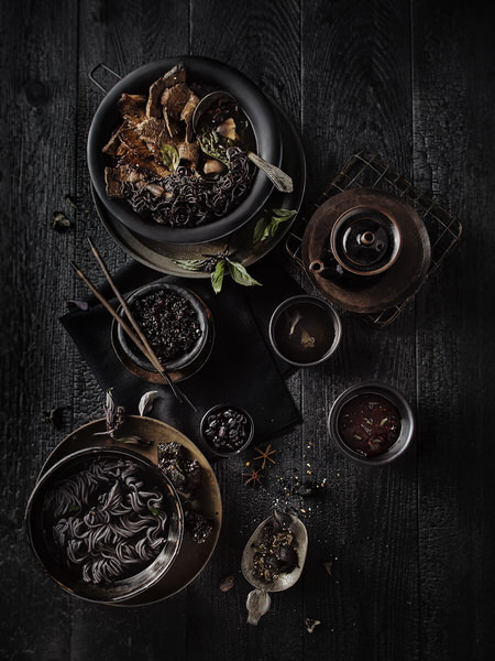 Photograph Greg Stroube Black And White And Blue Food on One Eyeland
