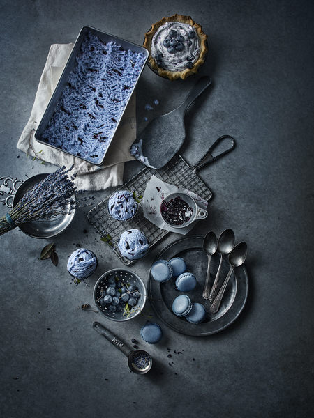 Photograph Greg Stroube Black And White And Blue Food    Ice Cream on One Eyeland