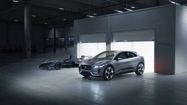 Photograph Nigel Harniman Jaguar Ipace And Itype on One Eyeland